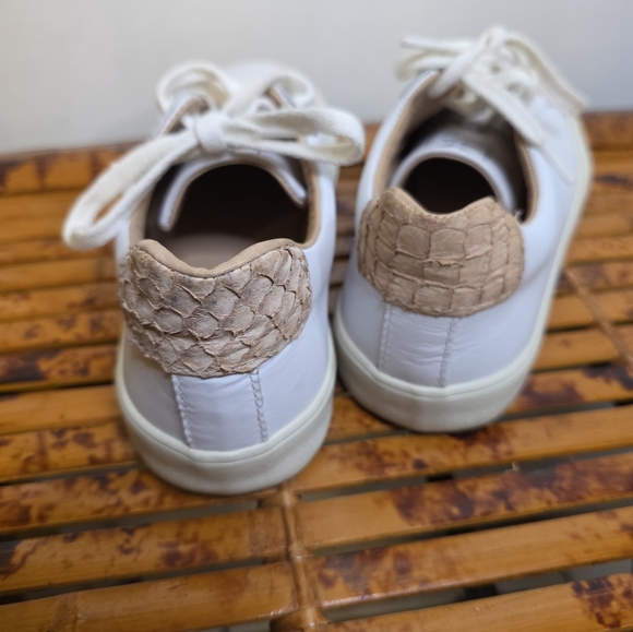 Veja White Leather Women Sneakers Size 5 - Picture 5 of 7